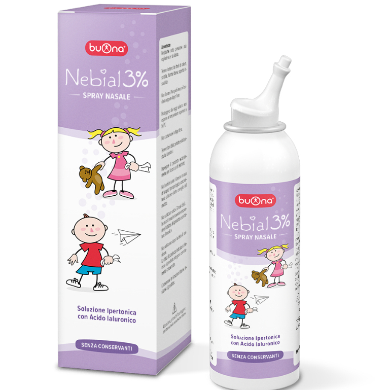Xịt mũi Buona NEBIAL 3% / NEBIANAX 3% NASAL SPRAY Italia xuất xứ Ý