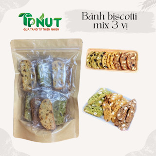 500g hoặc 250g Bánh Biscotti mix 3 vị ăn kiêng siêu ngon