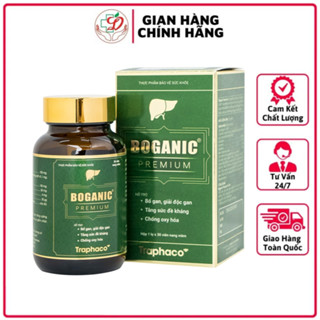 ✅[Chính hãng] Viên uống giải độc gan Boganic Premium, Lippi mát gan, chống oxy hoá, tăng cường đề kháng Traphaco