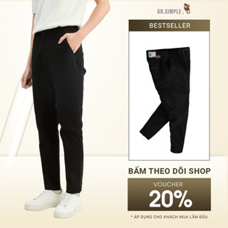 Quần Kaki Nam, Quần Kaki Dài dáng Âu Hàn Quốc GRSIMPLE Dáng ôm, Chất liệu co giãn (BK131)