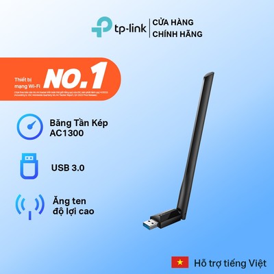 Bộ Chuyển Đổi Adapter USB Wifi TP-Link Archer T3U Plus Băng Tần Kép Chuẩn AC 1300Mpbs