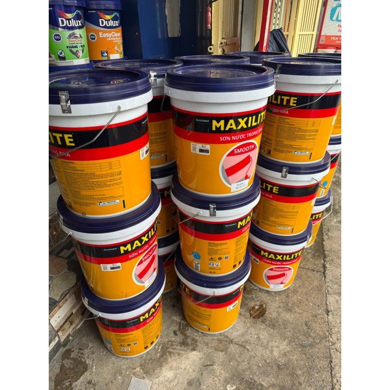 [cam kết chính hãng ]thùng 18L[25kg]Sơn nước nội thất Maxilite siêu trắng và nhiều màu