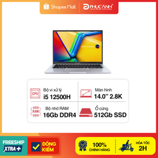 Laptop Asus Vivobook 14 OLED A1405ZA-KM264W (i5 12500H/ 16GB/ 512GB SSD/ 14 inch 2.8K/ Win11/ Silver)
