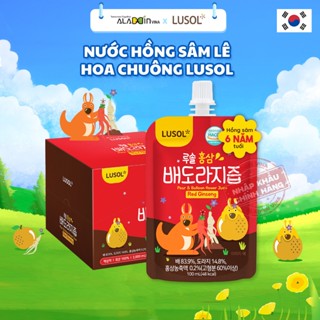 20 gói Nước Hồng Sâm Lê Hoa Chuông Lusol Bảo Vệ Hô Hấp Tăng Đề Kháng cho bé - ALADDIN VINA