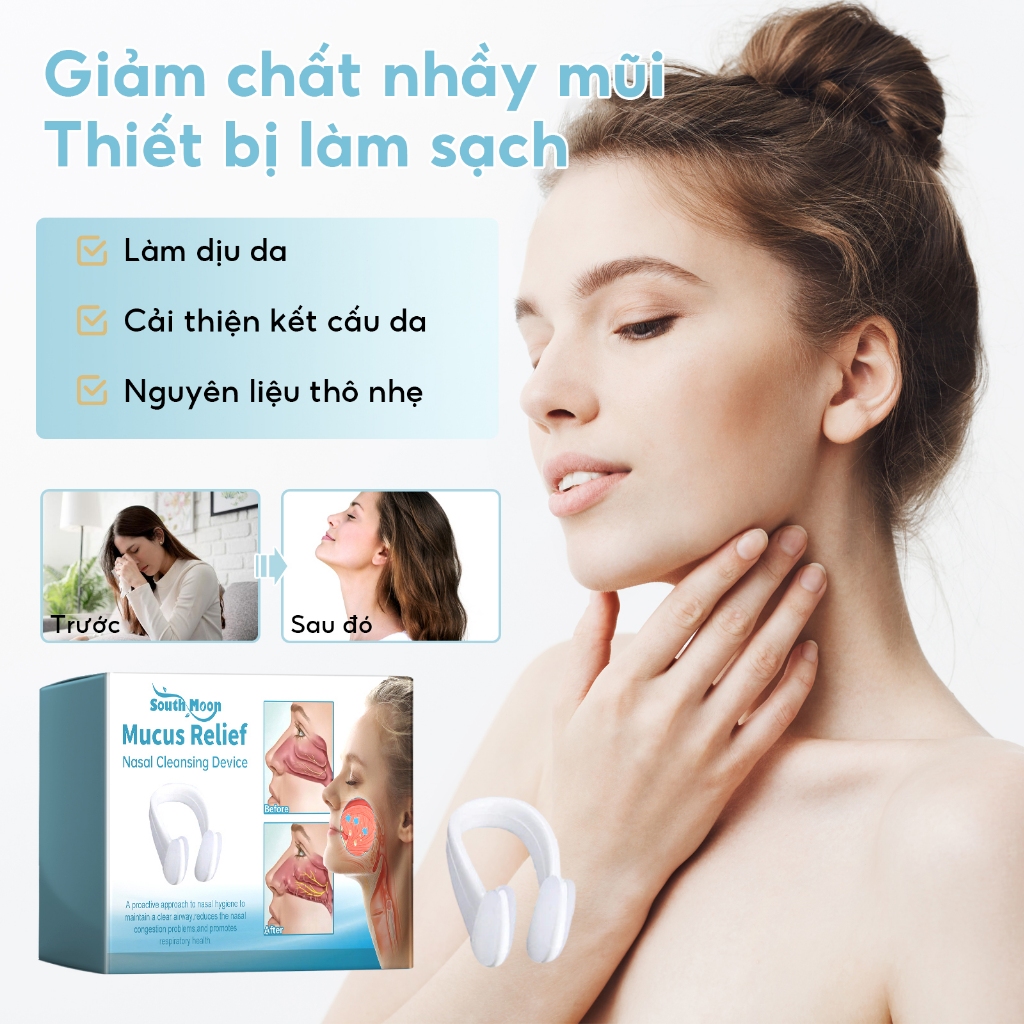 South Moon Thiết bị chăm sóc mũi giảm nghẹt mũi thông mũi dễ thở công thức dịu nhẹ hiệu quả rõ rệt