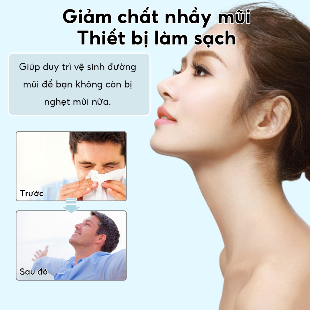 South Moon Thiết bị chăm sóc mũi giảm nghẹt mũi thông mũi dễ thở công thức dịu nhẹ hiệu quả rõ rệt
