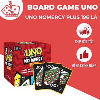 Bộ bài Uno No Mercy PLUS 196 lá Nâng Cấp Mở Rộng Board Game, Chơi Cùng Bạn bè, Gia đình