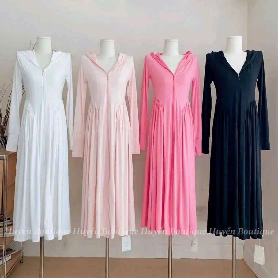 Áo Khoác Chống Nắng Toàn Thân Nữ 2 Lớp Dáng Váy Vải Thun Lạnh Mềm Mịn Mát Chống Tia UV-Anh Quân | BigBuy360 - bigbuy360.vn