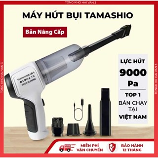 Máy hút bụi mini cầm tay Tamashio 3 in 1 hút, bơm, thổi lực hút 9000PA siêu mạnh sạc pin tiện dụng bảo hành 12 tháng