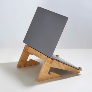 Giá đỡ laptop, giá để máy tính, kệ kê macbook ipad chất liệu gỗ giúp tản nhiệt - PG01