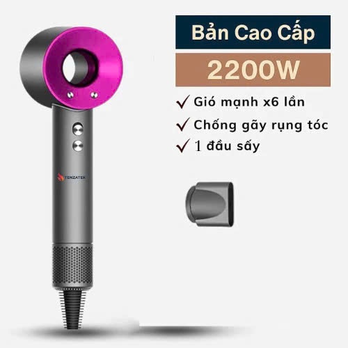Máy Sấy Tóc Ion 2 Chiều Nóng Lạnh Công Suất 2200W 3 Chế Độ Chăm Sóc Công Nghệ Ion Nhanh Khô Bảo Hành 12 Tháng