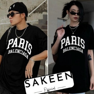  T Áo Thun BaLen Paris Tay Lỡ Áo Phông Cộc Tay Nam Nữ cao cấp 100% cotton hàng chuẩn 