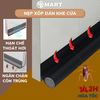  Miếng dán chặn cửa Nẹp xốp dán chặn khe cửa ngăn bụi gió lùa côn trùng cách nhiệt dài 99cm - EZMART 