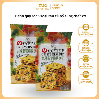 Bánh Quy Giòn 9 Loại Rau Củ Quả Bổ Sung Chất Xơ Cho Cơ Thể Gói 328G
