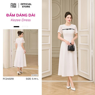 Đầm Nữ 𝐅𝐀𝐂𝐈 Dáng Dài Kezee Dress, Váy Công Sở Chất Visco Thái Cao Cấp Dáng A Xoè  FC240210