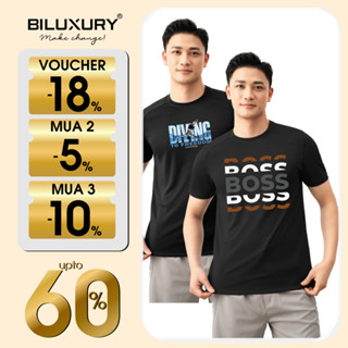 Áo Phông Recycle In Hình Thiết Kế 8APKH402 - 8APKH406 Bền Màu, Dễ Làm Sạch, Thân Thiện Với Da Biluxury