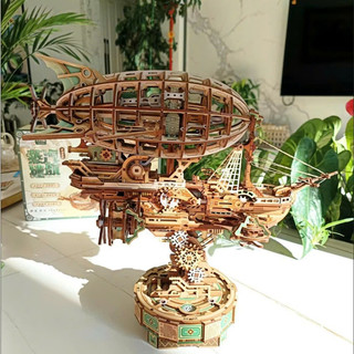  Mô hình lắp ráp hộp nhạc 3D "Sailing In Fog" làm bằng gỗ 