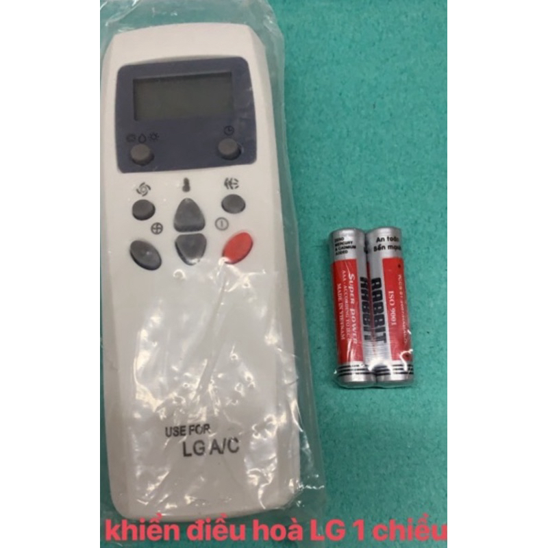 Điều khiển điều hoà LG1 chiều nút đỏ