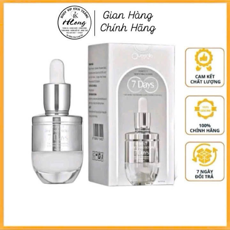Huyết thanh trắng da 7days Queenie skin mẫu mới