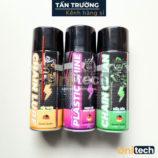COMBO 3 chai SPRAYKING: DƯỠNG BÓNG XE - RỬA SÊN - DƯỠNG SÊN, mỗi chai 400 ml
