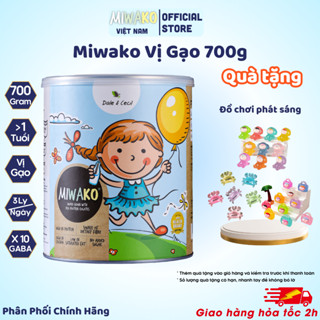 Sữa Công Thức Hạt Thực Vật Hữu Cơ MIWAKO Vị Gạo Hộp 700g - Miwako Việt Nam