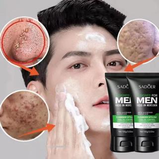Sữa rửa mặt mụn, xóa mụn, làm trắng và dưỡng ẩm, kiểm soát nam giới loại bỏ mụn dầu thu nhỏ lỗ chân lông tẩy tế bào chết