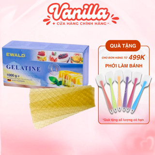  Lá Gelatin Ewald HÀNG CAO CẤP giúp làm đông bánh kẹo Gelatin Dạng Lá Đức làm panna cotta chè khúc bạch 
