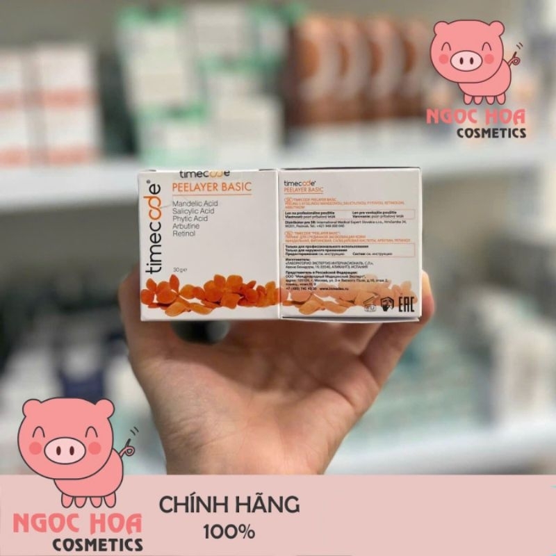 Kem peel TIMECODE Tây Ban Nha tái tạo làm sáng da chống lão hoá full 30g