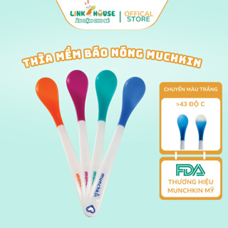 Thìa Ăn Dặm Silicon Báo Nóng Munchkin Cho Bé Ăn Dặm