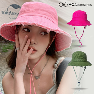 [Choice] Mũ Bucket Tua Rua JB08 MC MR & MRS CAP Vành Tròn Rộng Có Dây Quai Nón Chống Nắng Vải Kaki Form Unisex Hot Trend