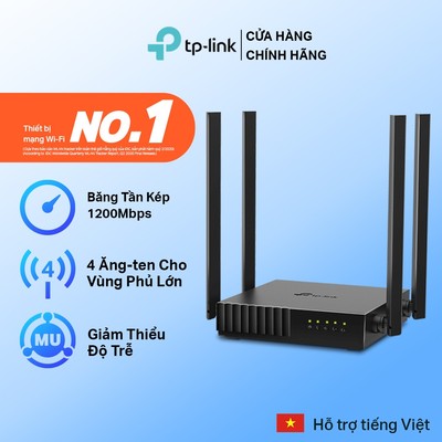 [4 Ăng Ten - Tốc Độ 1200Mbps] Bộ Phát Wifi TP-Link Archer C54 Băng Tần Kép | Phủ Sóng Rộng - Tốc Độ Cao | Tạo Mạng Khách