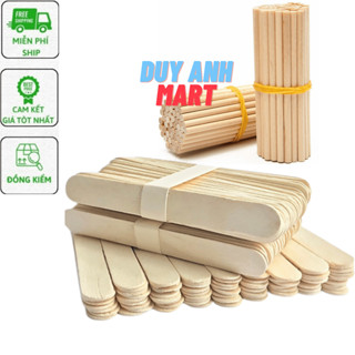 Que Kem Gỗ [1Kg] Đè Lưỡi, Que Tròn Làm Mô Hình Handmade, DIY