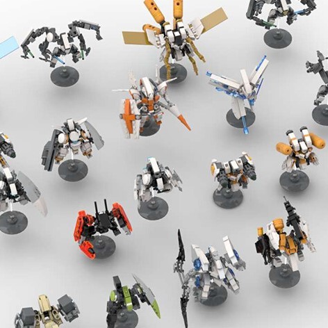 Mô Hình Lắp Ráp Robot - Gundam - Mecha Dạng Lego