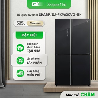 SJ-FX630V-ST (556L) | SJ-FXP600VG-BK (525L) | SJ-FXP640VG-BK (572L) | SJ-FX631V-SL - Tủ Lạnh SHARP 4 Cửa Inveter