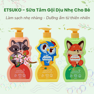 Sữa Tắm Gội Cho Bé ETSUKO – Dịu Nhẹ Từ Thiên Nhiên, An Toàn Cho Da Nhạy Cảm