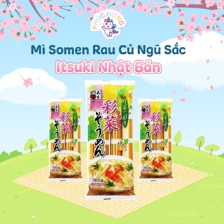 Mì somen rau củ ngũ sắc Nhật bản mì cho bé ăn dặm