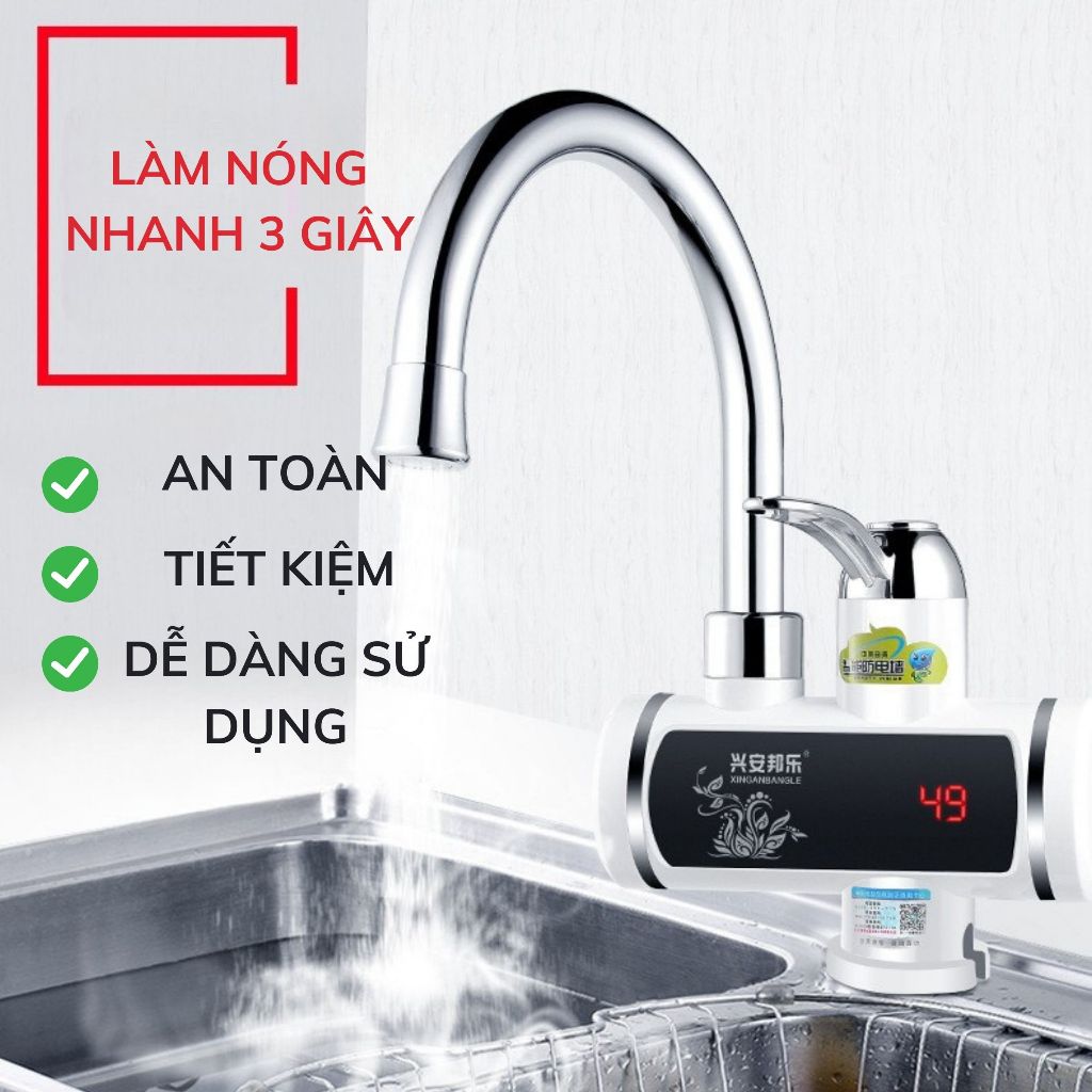 Máy Làm Nóng Nước Trực Tiếp Tại Vòi KAW- Vòi Đứng/ Vòi Ngang Làm Nước Nóng Trực Tiếp