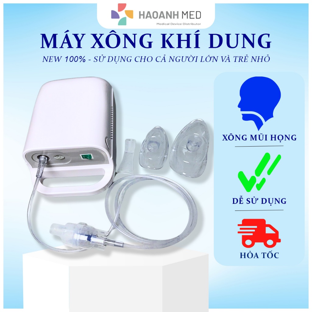 Máy xông mũi họng để bàn, máy xông khí dung dành cho người lớn và trẻ em