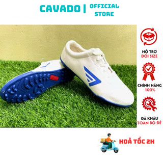 Giày Bata Đá Bóng Eva Chính Hãng Giày Thăng Long Trắng Xanh Đinh Dăm