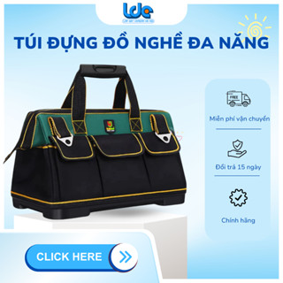 Túi đựng đồ nghề YILEQI đế nhựa chống nước, giỏ đồ nghề, Balo đồ nghề cho thợ điện