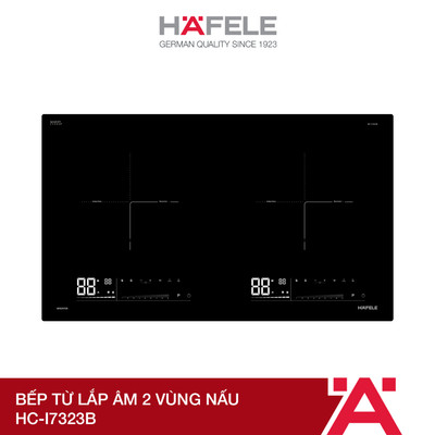 [New] Bếp từ lắp âm 2 vùng nấu Hafele HC-I7323B 536.61.886