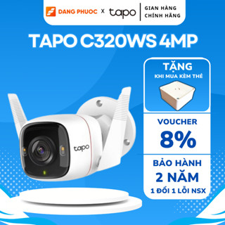  Camera Wifi Ngoài Trời TP-Link Tapo C320WS C310 Còi Báo Động Giám Sát An Ninh Chống Nước 