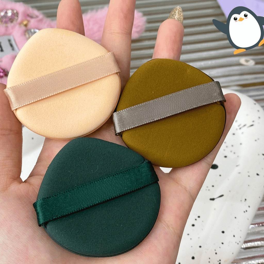 Bông mút tán nền/cushion hình giọt nước, Bông mút mỏng, mặt bông êm, hạn chế hút nền