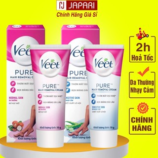 Kem Tẩy Lông Veet CHÍNH HÃNG- Tẩy Lông Vùng Kín Bikini, Nách, Lông Chân Tay Mặt Da Nhạy Cảm - Wax Lông Cho Nam Nữ Japari