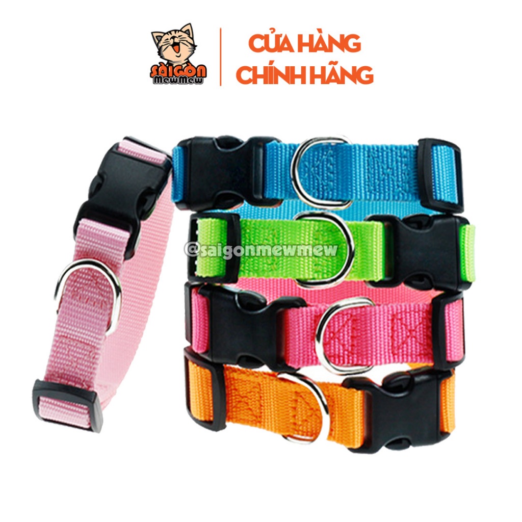 Vòng Cổ Chó Dây Dù Siêu Bền – Phù Hợp Mọi Giống Chó, Khóa Chắc Chắn