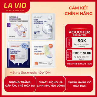 Mặt nạ Sur Medic chính hãng hộp 10 miếng , Mask Sur medic dưỡng trắng cấp ẩm cho da, La Vio Beauty