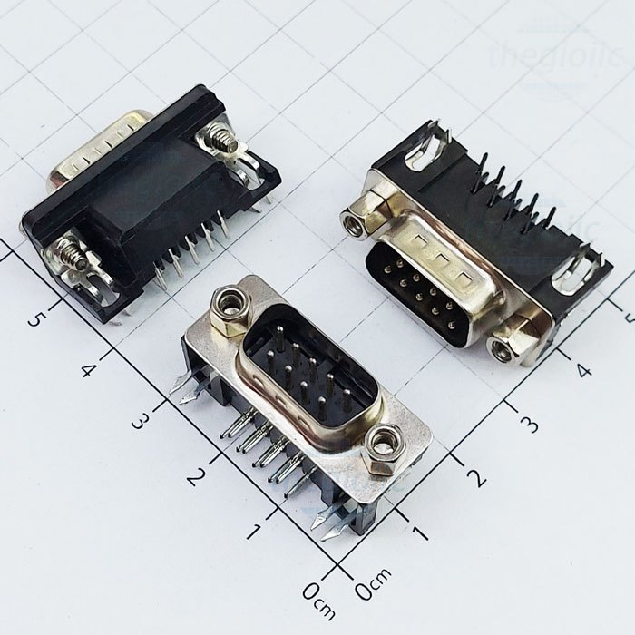 Đầu Jack DB9 ĐỰC - CÁI RS232 CỔNG COM hàn Mạch