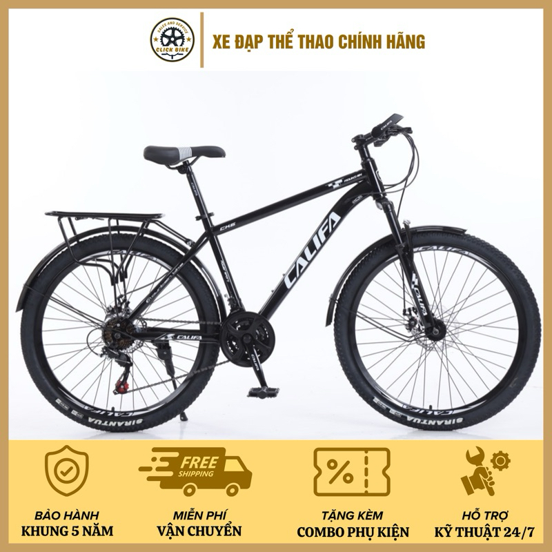Xe đạp thể thao Califa CX6 (CK6) - Dây âm sườn, Bánh 26 inch, Đề số 21 cấp độ