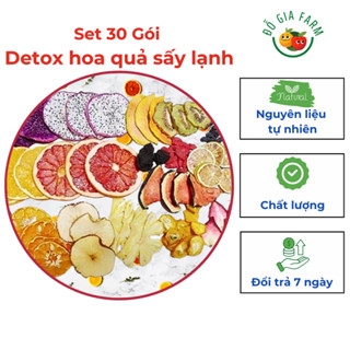 SET 30 Gói DETOX Trà trái cây sấy khô - không bình, không túi vải - TẶNG kèm hộp