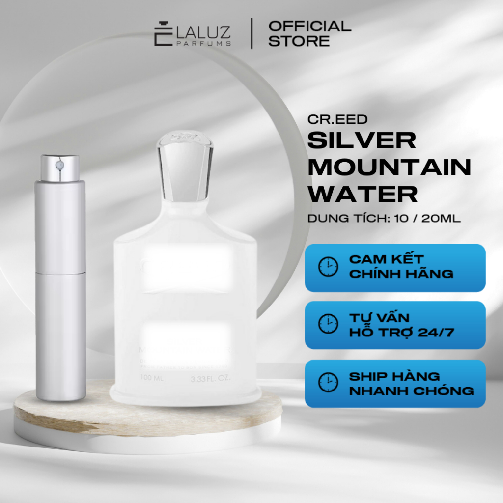 [LALUZ] Nước hoa Cr Silver Mountain Water hương thơm thanh mát, tươi mới và đầy sảng khoái 10/20ml